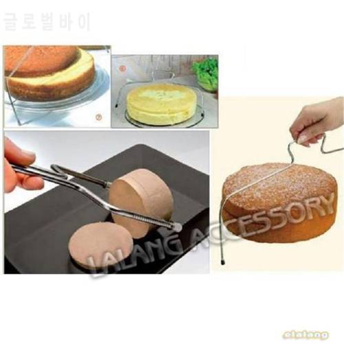 Double Line Adjustable Stainless Steel Cake Slicer Device Decorating Mold Bakeware Kitchen Cooking Cake Layered Tool PC870450