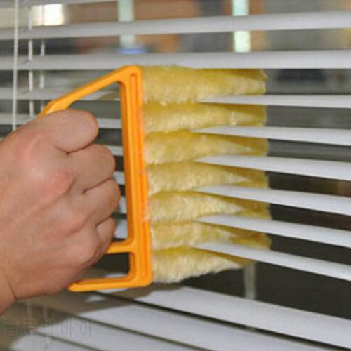 1 PC Portable Window Cleaning Brush Washable Home Cleaning Tools Microfiber Venetian Blind Brush Kitchen Accessories