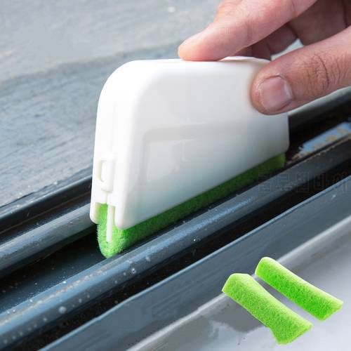 1 Set Window Groove Cleaning Brush Nook Cranny Window Cleaner Bathroom Kitchen Floor Gap Household Cleaning Tool Device