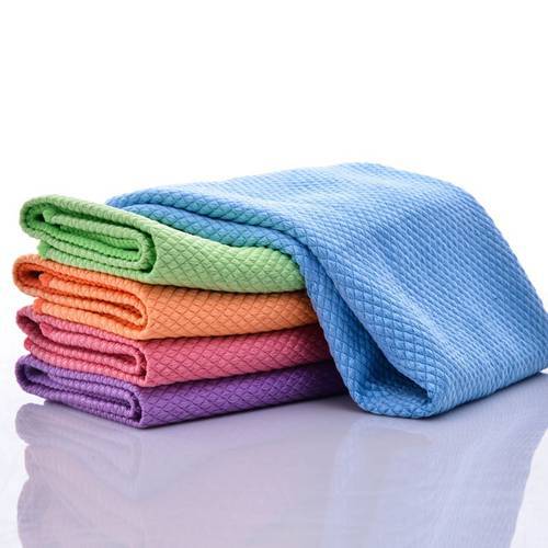 2PCS/set hot sale 30 * 40CM Water Absorbable Glass Kitchen Cleaning Cloth Wipes Table Window