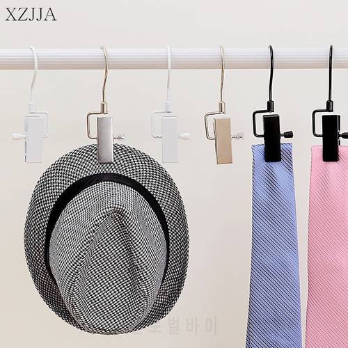 XZJJA 2PC Metal Rotating Clothes Hooks Peg Travel Portable Hanging Clothes Rails Clips Clothespins Socks Underwear Drying Rack