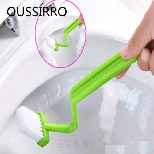 FREE SHIPPING 1PCS S-shaped Toilet Brush Cleaning Corners Curved Clean Household Cleaning Tools