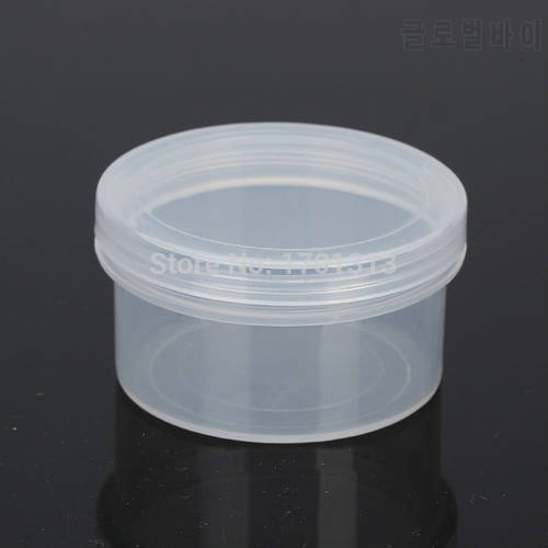 100pcs Small screw-top round transparent plastic box PP box product packaging Container Box