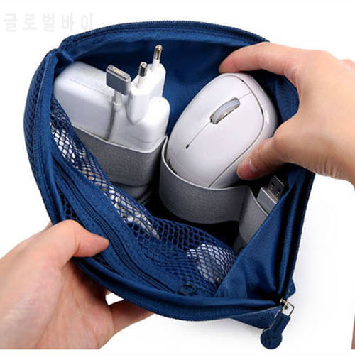 NEW Travel Data cable Neatening Charger Organizer Headphone Winder Earphone Cord Wrap Boxes Storage Bag Wire Holder