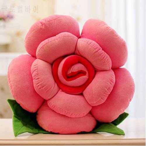 Decorative Pillow Cushions Plush Toy Home Pillow Decoration Patchwork Simulated Roses Valentine Wedding Gift