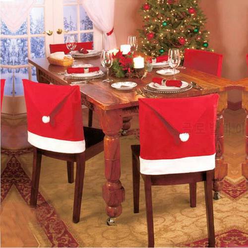 12pieces Hot 2017 fashion Christmas Decoration Supplies for dining table home party Christmas chair cover wholesale