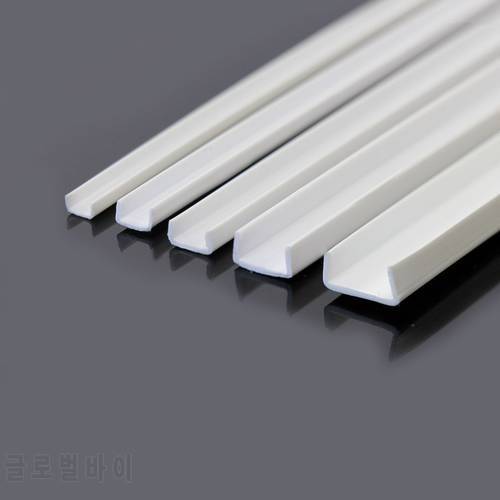 ABS15 Styrene ABS CHANNELS 500mm Lengths NEW