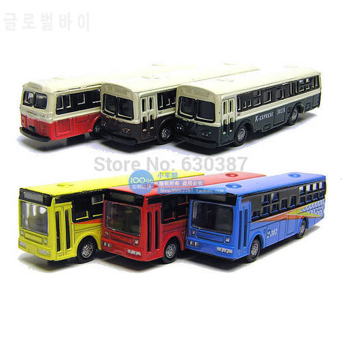 6pcs Diecast N Scale Model Buses Mini Bus 1:160 Train Layout Free Wheels BS150