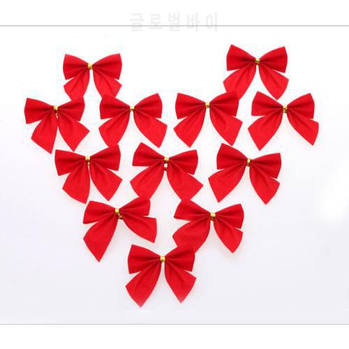 Cheapest Christmas Decorations Bowknot Bell Christmas Decorations Cute Christmas Tree Charm Hang Christmas Party Cloth Art Bow .
