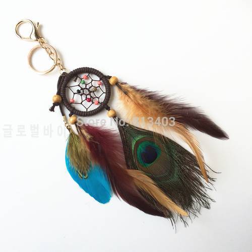 Peacock Feather Dream Catcher Car Home Hanging Decoration Gift Free Shipping