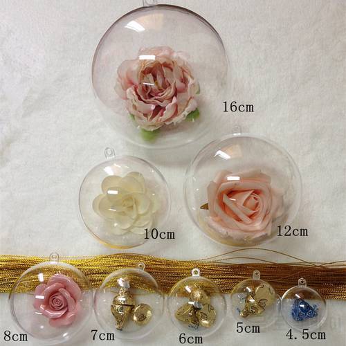 40-156mm christmas tree ornaments Christmas ball Transparent Xmas Tree Ball Christmas and new year Home decor party decorations
