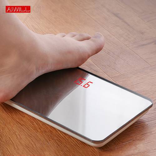 AIWILL Electronic Personal Scales Home Digital Body Weight Balance Big Capacity 150kg Portable Precision LED Body Weight Scales
