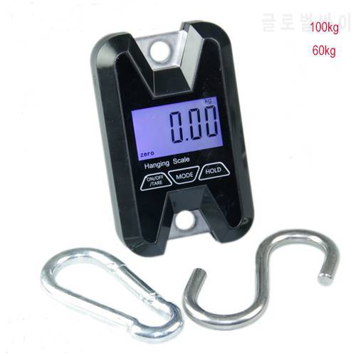 Hot Weighing scales Digital Pocket Weight Scale Mini Portable Heavy Duty Hook Hanging Crane Mi Scale Smart Balance 100kg 60kg