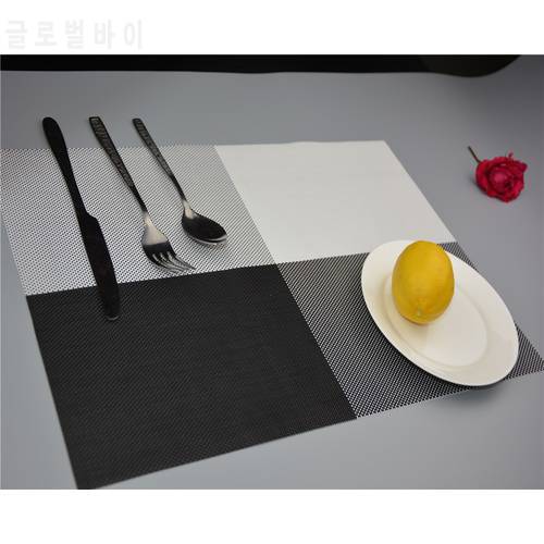 30*45cm Colorful Home Table Decorate Accessories Heat-insulated Tableware PVC Pads Placemat Kitchen Dinning Bowl waterproof Mats