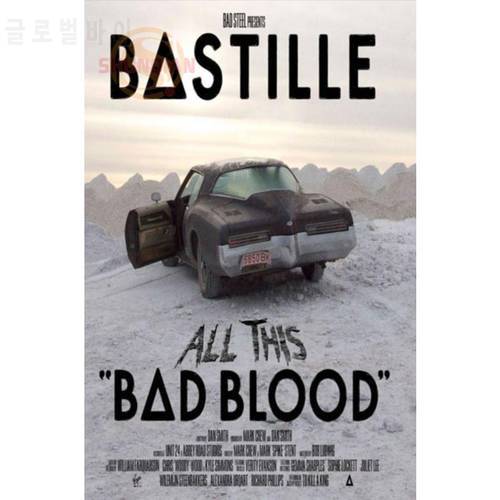 Best Nice Custom BASTILLE BAD BLOOD Poster Good Quality Wall Poster Home decoration Canvas Poster For Bedroom cd%25