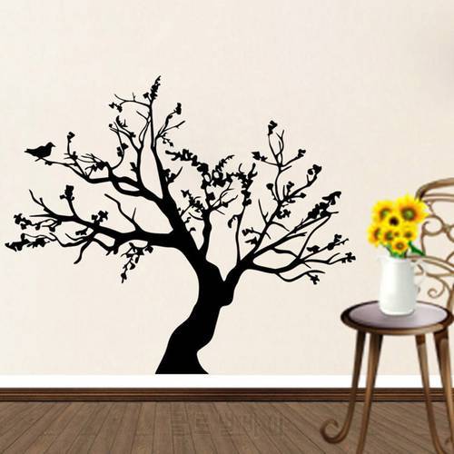 Hot Sale Bird Large Tree Wall Stickers Vinyl Art Decal Mural Living Dining Room Removable Wall Sticker Home Decor WallpaperLA020