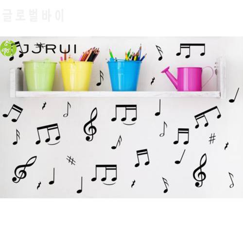 JJRUI 32 Music DIY Decal Sticker Notes - Car / Laptop / Fridge Vinyl Wall Stickers Decor(Choose 21 colours)