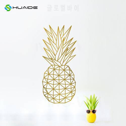 Plus Size Geometric Pineapple Wall Art Fruit Wall Stickers Wall Decal Home Decals Bedroom Decoration Decor Wall Art Mural A-35