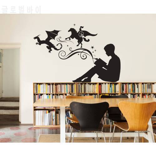 Removable Wall Sticker For Living Room Creative Idea Came From Books Home Decor Wall Decals Poster Mural Vinyl Stickers S-948