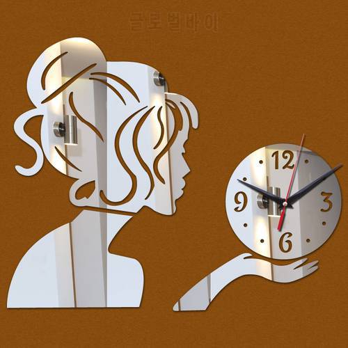 2020 new wall clocks Modern clock watch horloge Living Needles Acrylic Home Decoration 3d diy mirror stickers