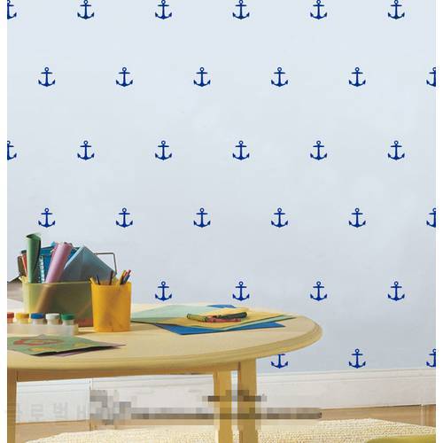 42pcs/set Little Anchor Wall Stickers Wall Decal, Removable DIY home decoration art Wall decors Stcikers Muraux Wallpaper D441