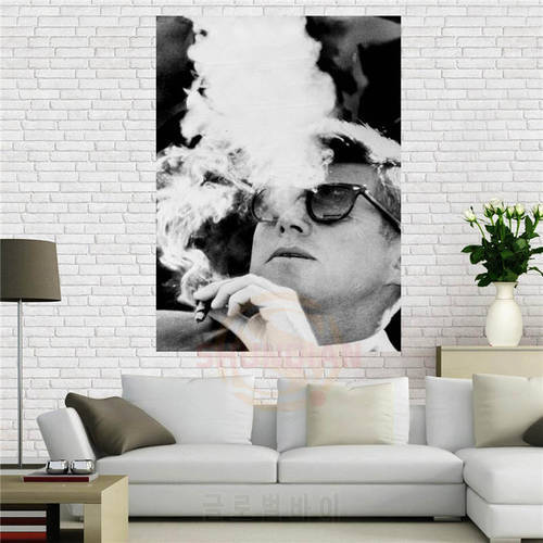Custom canvas poster The John F Kennedy Achieve Quote Poster Home Decoration cloth fabric wall poster print Silk Fabric