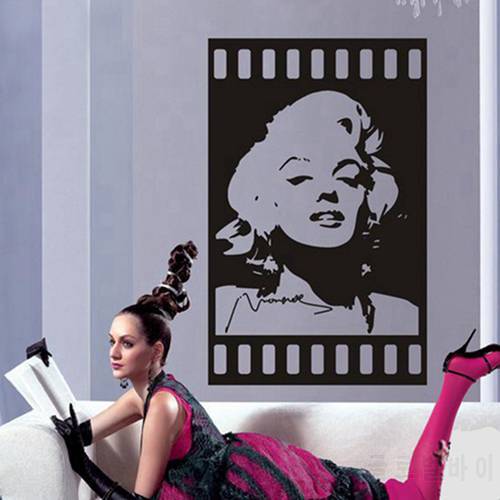 Actress wall decals vinyl stickers room decor Star Poster Art Mural Room Decoration,P0000
