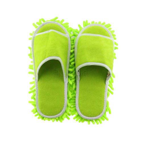 Multifunction Microfiber Chenille Floor Dust Cleaning Slippers Mop Wipe Shoes Wigs House Home Cloth Clean Cover