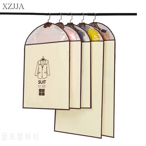 XZJJA 1PCS Clothes Storage Bag Coat Clothes Garment Hanging Dustproof Cover Business Suit Protector Bag Case Travel Organizer