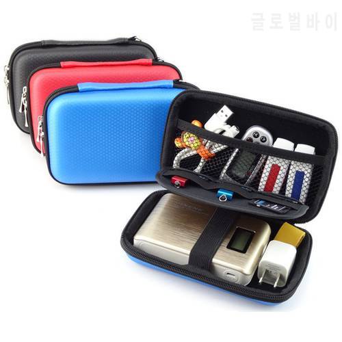 Portable Electronic Gadgets EVA Storage Bag for HDD Power Bank USB Flash Drives Digital Accessories Organizer Case Pouch