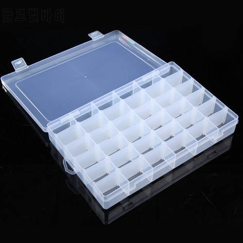 36 Grid Storage Box Adjustable Plastic Box Makeup Organizer Storage Container Case Cosmetic Make Up Organizer Jewelry Box