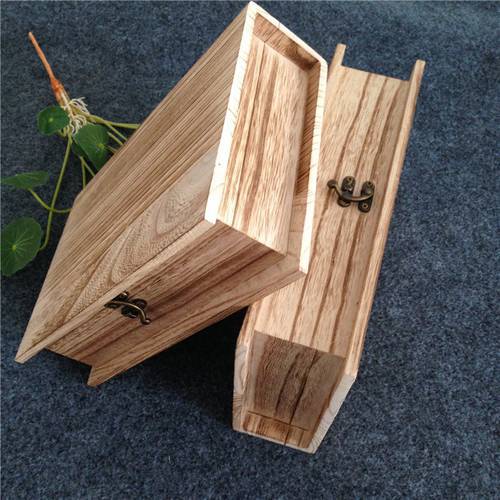 Special Book Shape Wooden Box With Vintage Color Wood Gift Box For Graduation Or Keepsake 23*14.5*5.5cm Can Customization