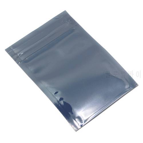 7*11cm 100Pcs/ Lot Anti Static Shielding Pouch ESD Anti-Static Zip Lock Moisture Proof Self Seal Antistatic Storage Pack Bags