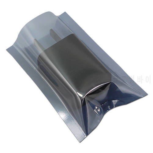 400 Pcs/ Lot 5cm*8cm Open Top Anti-Static Shielding Plastic Packaging Bag ESD Anti Static Storage Bag Electronics Package Pouch