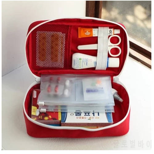2pcs Portable First Aid Emergency(only bag no Medicals) Survival bag Wrap Hunt Travel Storage Bag Medicine kit First-aid Pouch