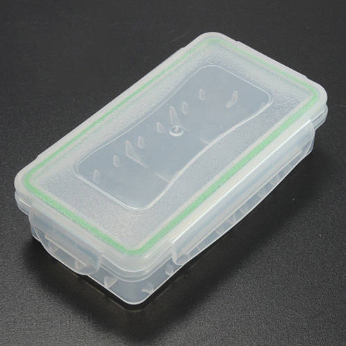 Waterproof Clear Plastic Battery Storage Case Holder Organizer for 18650 16340 Batteries with Case Bag