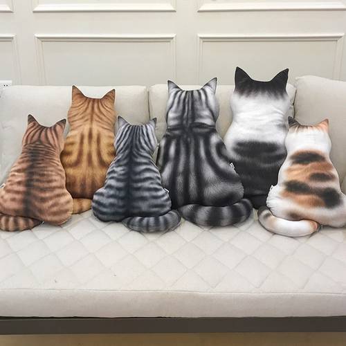 Cushions Cat Shape Shadow Cushions Sofa Cat Pillow Home Decoration 45cm Animals Meditation Pillows Cojines Almofada Coussin