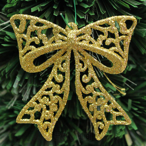 1PC Christmas Tree Decorations Supplies Size 8.5X9CM Ties Shaped Xmas Holidays Party Color Pendant Adornments