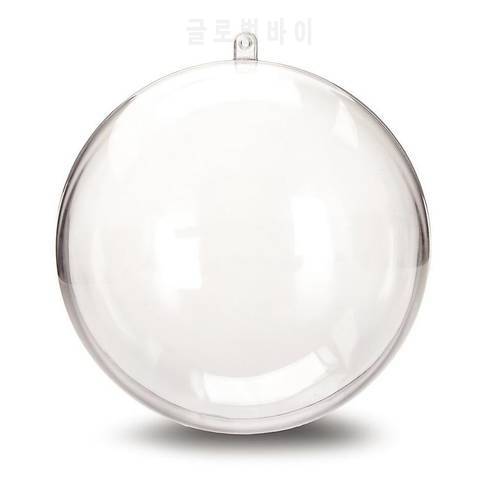 50pcs 80MM Transparent Plastic Christmas Balls Ornaments New Year&39s Tree Decorations Jewelry For Home House Craft Supplies