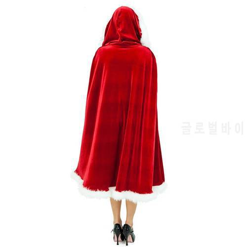 free shipping women red Riding Hood Cape Halloween Costume Christmas Cloak Coat Costume Cosplay Winter Xmas Manteau Holiday