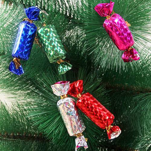 New 12Pcs Hanging Balls Candy Shape Christmas Tree Baubles Ball Party Sugar Decoration Ornaments