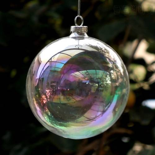 Small Packing Different Size Diameter=6cm 8cm 10cm Pearl Lustre Glass Ball Christmas Day Home Decoration Hanging Globe Pendant