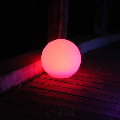 D25cm Magic RGB led Ball outdoor diameter 25cm Glowing Sphere waterproof pool color changing Ball for Christmas Decoration 1pc
