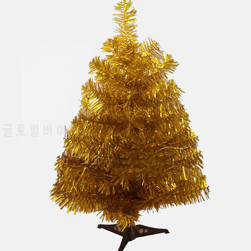 60cm Artificial Christmas Tree Small Tree in Gold Color for Decoration Beauty Christmas Decoration Supplies With Carton Packed