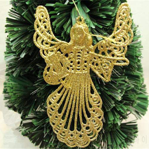 1PC Holiday Party Supplies Size 15X9CM Powder Christmas Angel Christmas Tree Decoration Pendant Hangings Weight 10G
