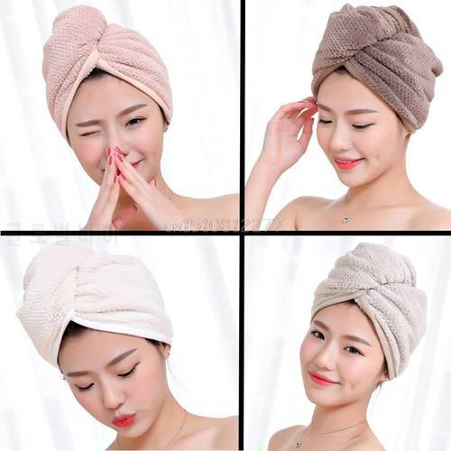 Quick Magic Dryer Microfiber Hair Fast Drying Towel Wrap Turban Bath Hat Cap H0VH shipping