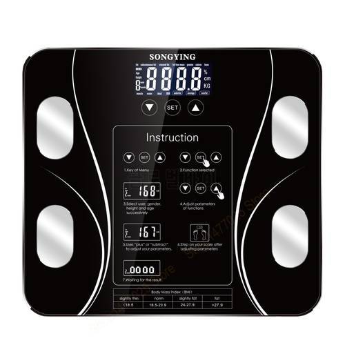 Hot Digital Bathroom Weight Scales Floor Smart Body Fat Mi Scale Digital bmi Human Weighing Scale body composition 13 Body Data