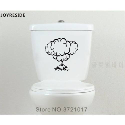 JOYRESIDE Bomb Restroom Bathroom Seat Toilet tank Wall Decal Vinyl Sticker Decor Art Home Removable Design DIY Decoration XY116