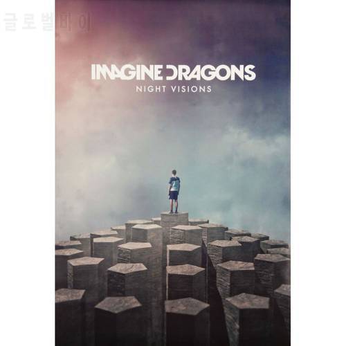 Trends Intl. Imagine Dragons Night Visions Print Canvas Poster 27x40cm Wall Posters