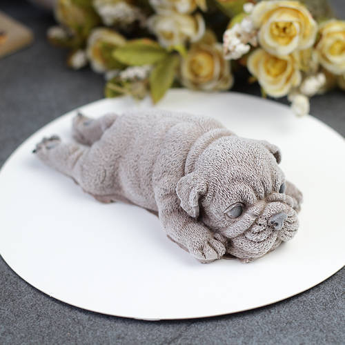 Cute Dog Silicone Mold Mousse Cake 3D Shar Pei Mould Ice Cream Jello Pudding Blast Chilling Tool Fondant Decoration